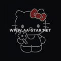 hotfix rhinestone transfer,hello kitty rhinesotne motif design 2