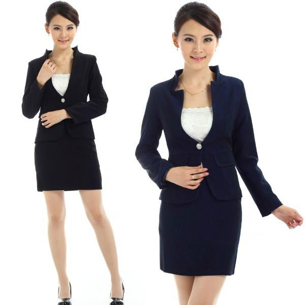 freeship !wholesale women autumn,  simple  collarless suits.