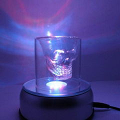 Cool Crystal Laser Light Stand with 7 Led Lights for Displaying Exquisite Crafts