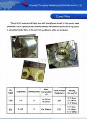 Cored Wire/Calcium Silicon cored wire/Ca Si cored wire