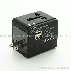 Universal Travel Adapter with Dual USB Charger 3