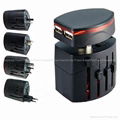 2 USB Universal Plug Adapter/Travel Adapter/Wolrd Travel Adapter