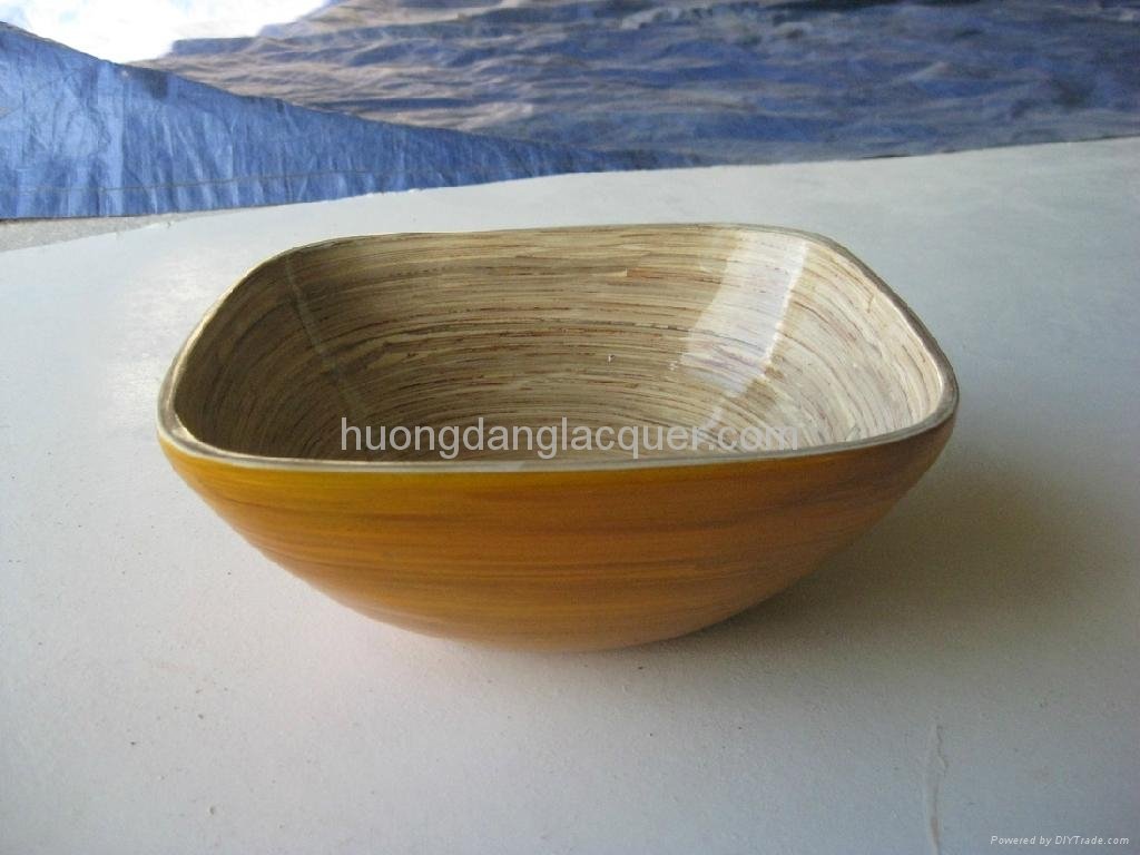 Bamboo salad bowl 3