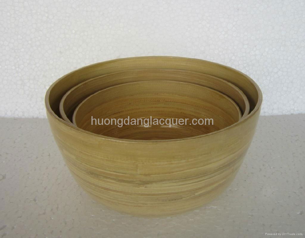 Bamboo salad bowl 5