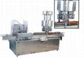 Automatic bottle filling and capping machine