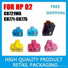 12 x HP 02 INK CARTRIDGE for 3100 3110 C6180 C7180 C5180