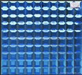 beveled glass mosaic :silver,golden,blue