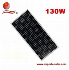 130W polycrystalline solar panel