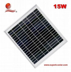 15w polycrystalline  solar panel