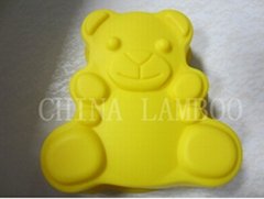 Teddy bear silicone cake mould