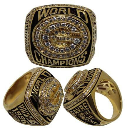 NFL 1996 Green Bay Packers Super Bowl World ChampionShip ring, rare