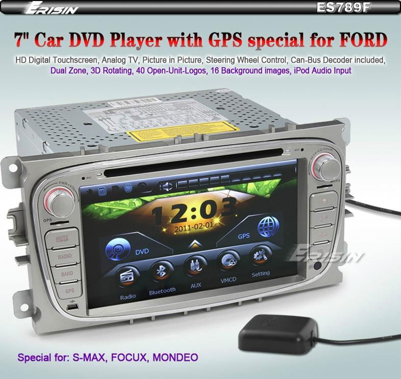 Erisin ES789F in Car Radio DVD Player for Ford Focus Mondeo 3