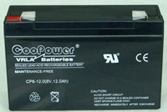 Coopower battery 6v-12ah