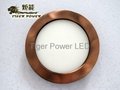 LED Round Panel Light Wooden Color 10W