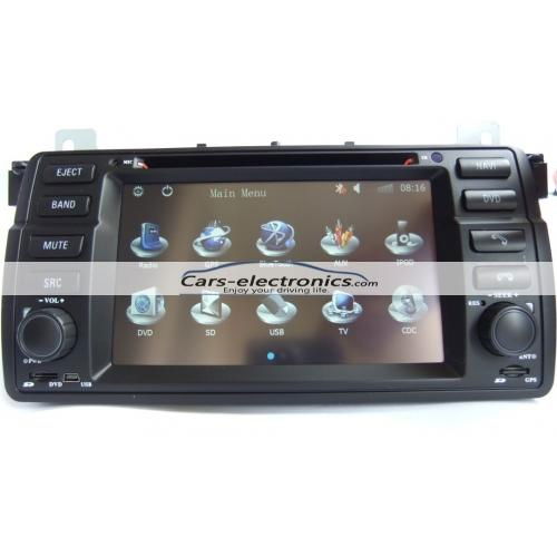 Double DIN BMW E46 DVD Player with GPS Navigation for BMW 3 Series E46 2