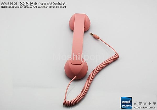 2012 new arrival high grade anti-radiation retro-handset for iphone 3