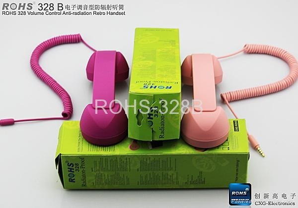 2012 new arrival high grade anti-radiation retro-handset for iphone