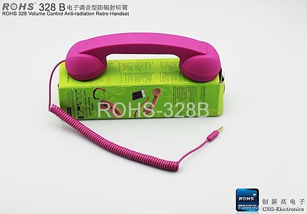 2012 new arrival high grade anti-radiation retro-handset for iphone 2