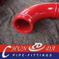 DN125*90D Twin layers concrete pump pipe elbow 2