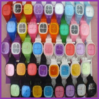 Silicone Strap Jelly Watches  3