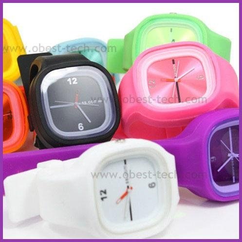 Silicone Strap Jelly Watches  4