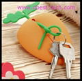 Customized Silicone Rubber Key Purse Money Bags 