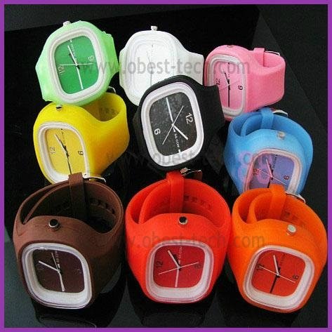 Customize silicone jelly watch with 3ATM waterproof  3