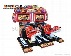 Pop Motor Coin Operated Racing Game Machine for 2 playerss