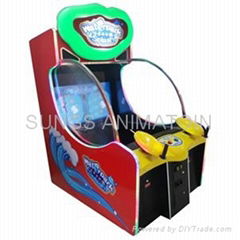 Waterpark splash amusement game and redemption games