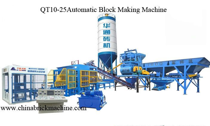 Hollow block machine QT10-25Automatic 