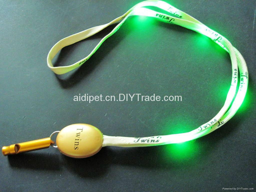 Flashing LED id lanyard with colorful lights 3