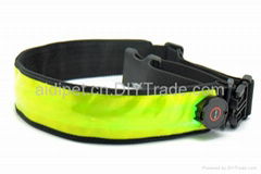 safety flashing reflective led waistband