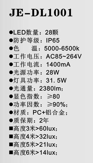 JOEL 大功率LED路灯28W 3