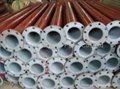 plastic lined steel pipe to carry corrosive liquid & gas etc 5