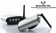 2.4GHz wireless TV signal transmitter&receiver,with IR remote wire,150m,PAT-220