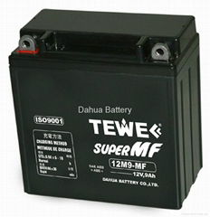 Motorcycle sealed battery 12V9AH