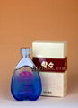 100ml azure glass cosmetic bottle