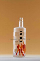 classic and high quality glass vodka bottle