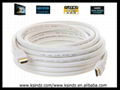 hdmi cable White 30-50m  extended cable with 24k gold plated connectors. 1