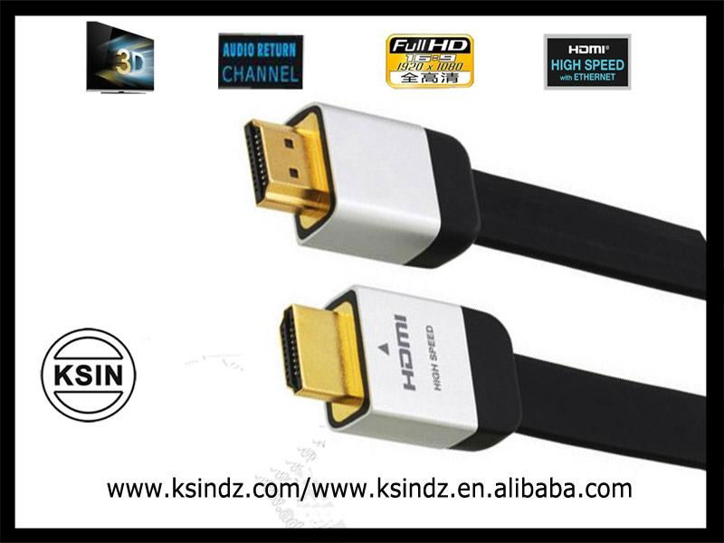  HDMI Cable 6ft Alu Shell with 24k Gold Plated Connectors 1.4Version 1080P.