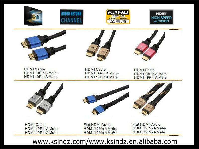  HDMI Cable 6ft Alu Shell with 24k Gold Plated Connectors 1.4Version 1080P. 3