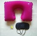 Three Tourist Set with Air Pillow, Eyeshade and Earplugs 1