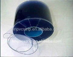 plastic pvc blue clear curtain 