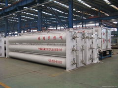 Gas storage system for CNG filling station, 3x3