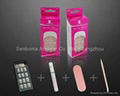 Free Shipping False Pre Designe Nail in Kit With Glue Nail File Manicure Stick. 1