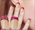 Free Shipping False Pre Designe Nail in Kit With Glue Nail File Manicure Stick. 2