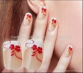 Free Shipping Pre Disigned Nail With Glue 3