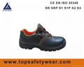 S3 SRC Black Leather Safety Shoes for Men 2