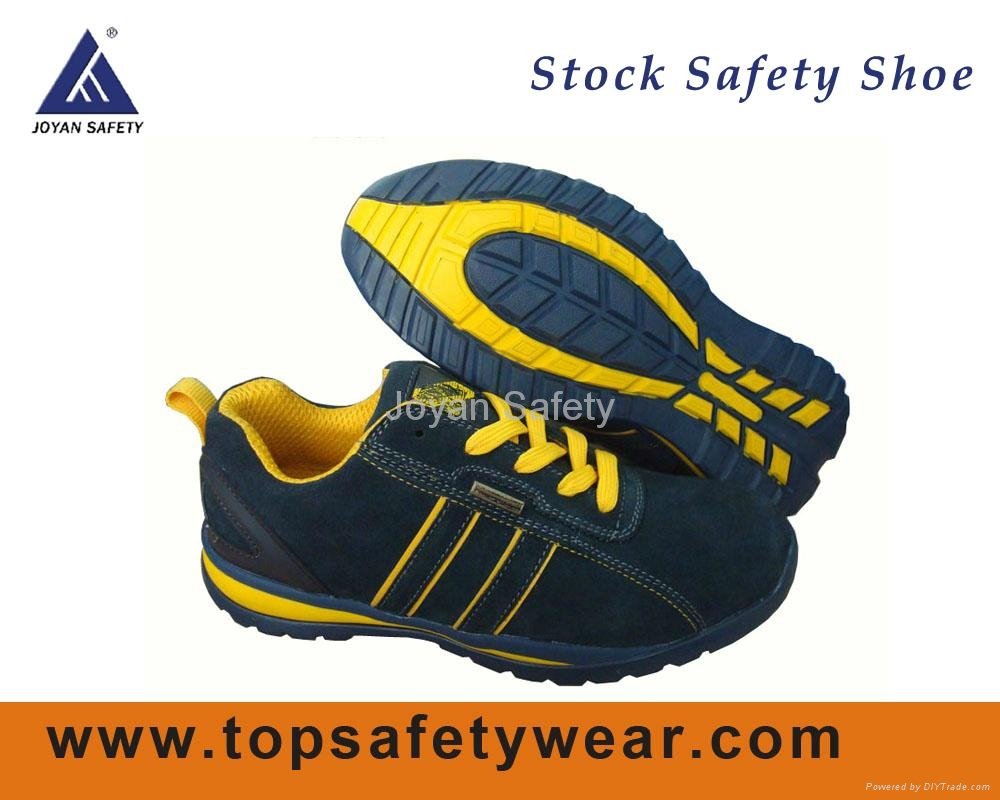 Soft Suede Leather Safety Shoes Stock for Men