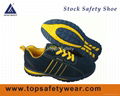 Soft Suede Leather Safety Shoes Stock